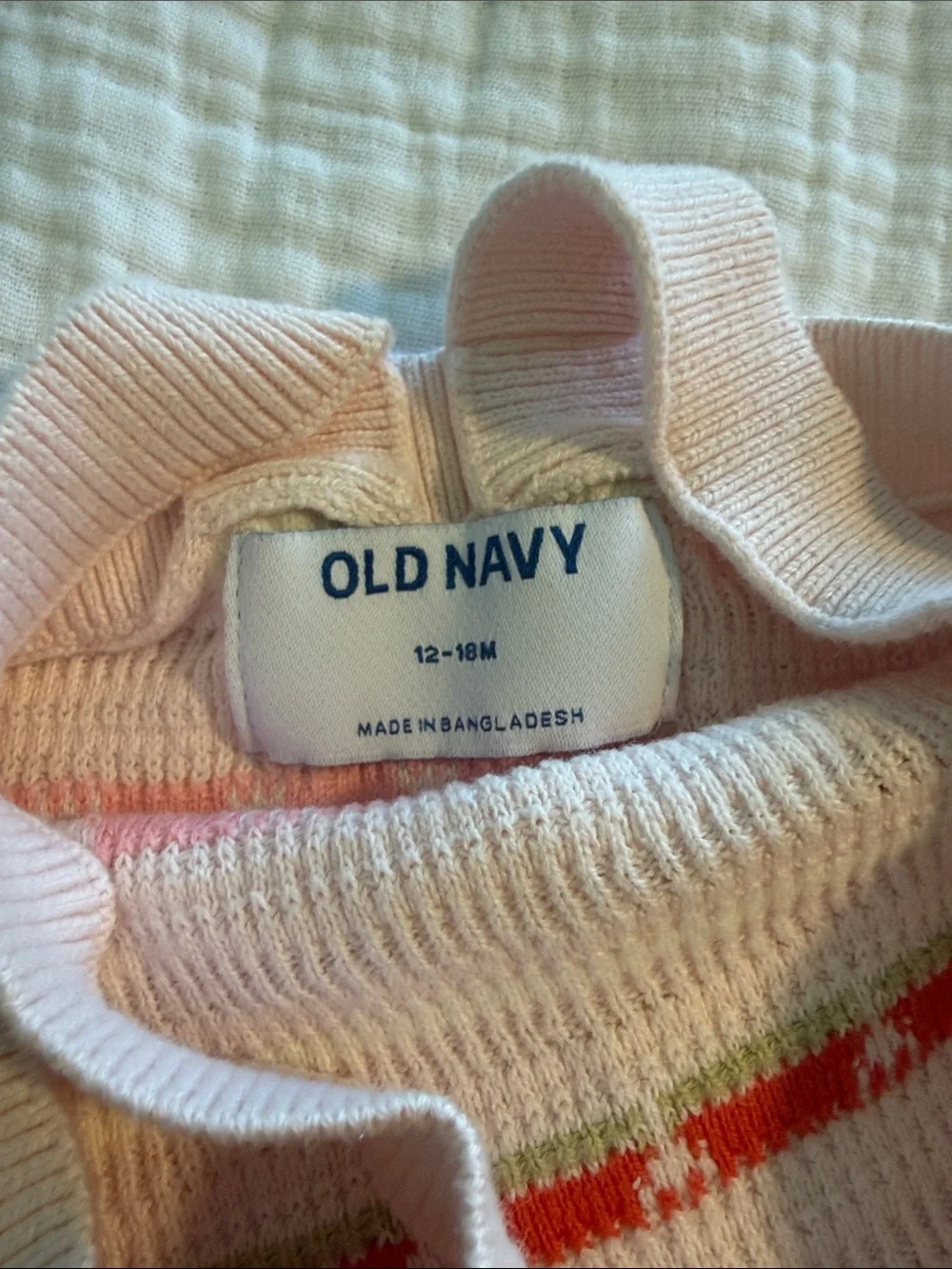 Old Navy Pink Crotched Baby Onesie